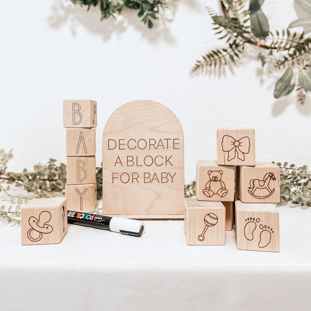 Baby Shower Block Activity
