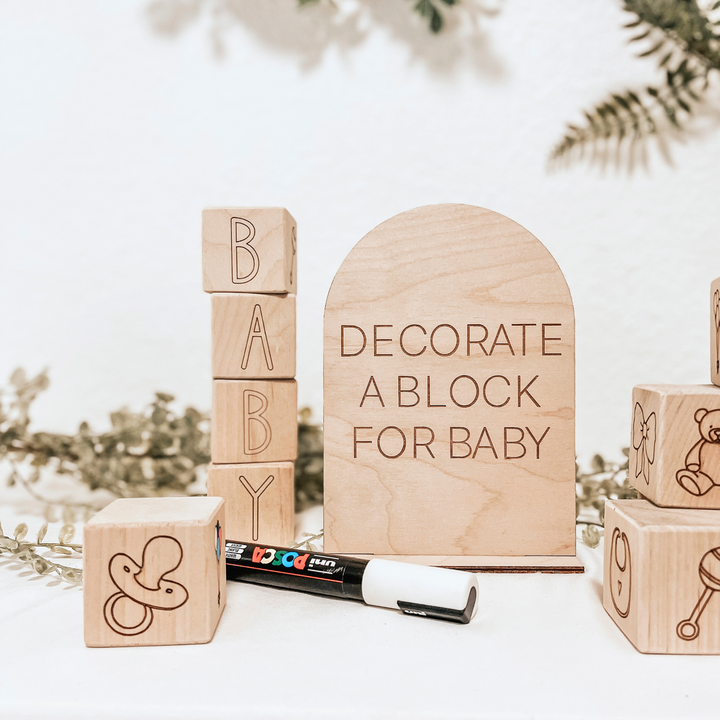 Baby Shower Block Activity