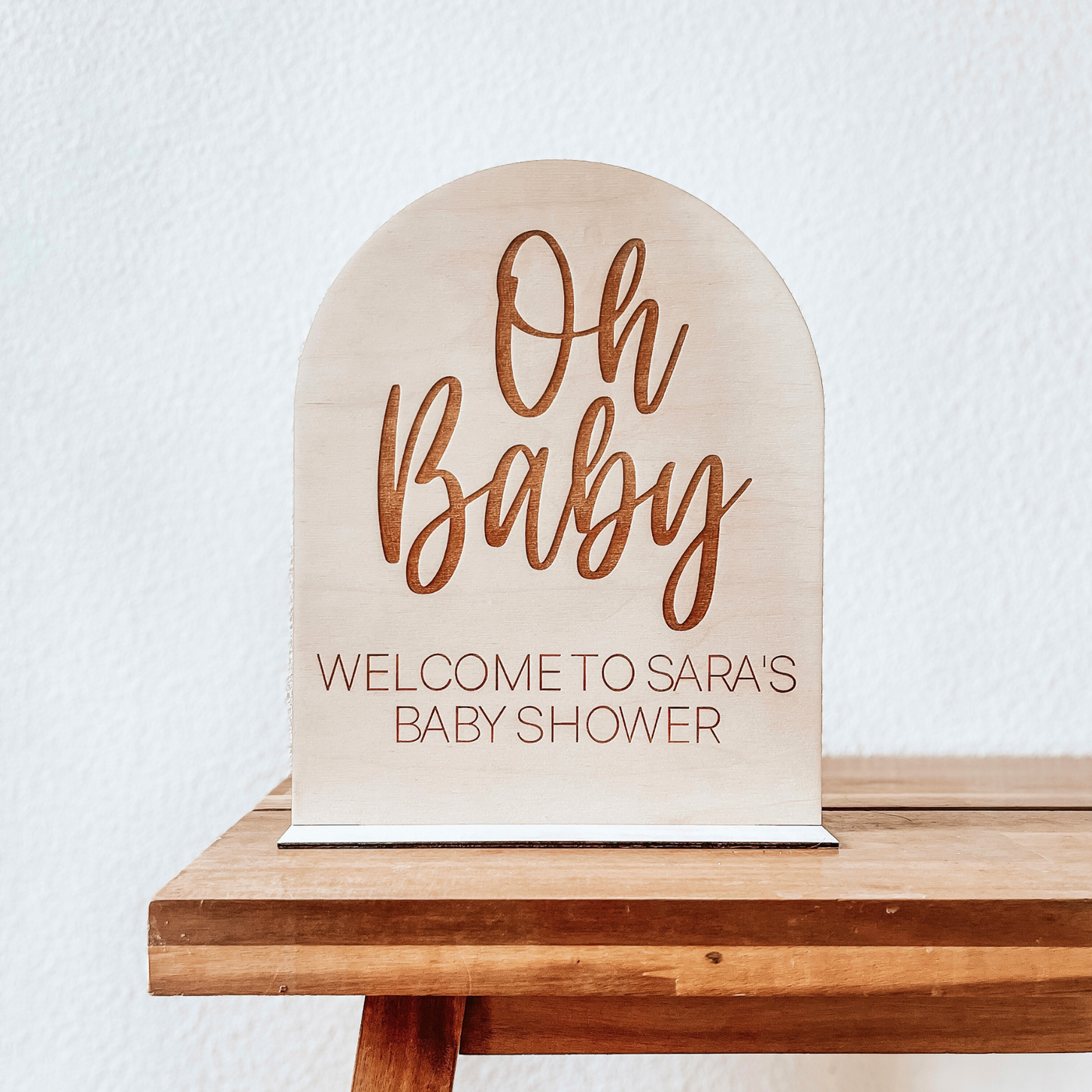 Oh Baby Personalized Sign