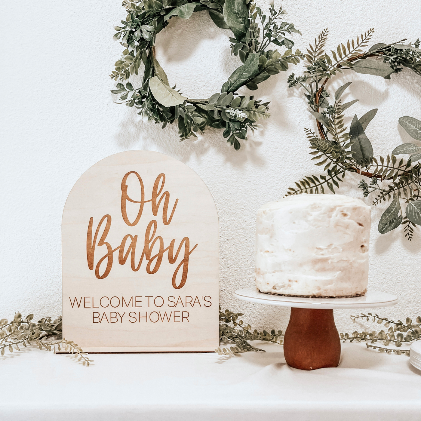 Oh Baby Personalized Sign