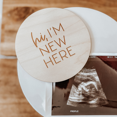 Hi, I'm new here - Newborn Baby Plaque