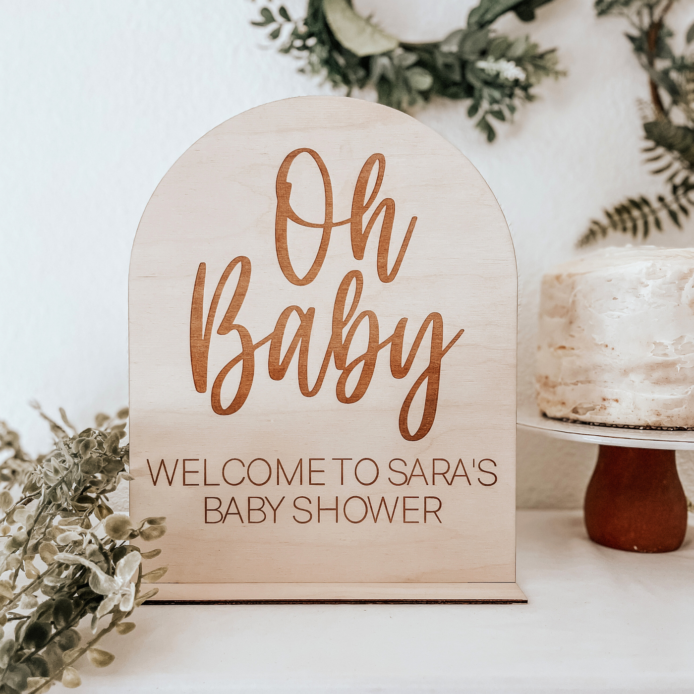 Oh Baby Personalized Sign