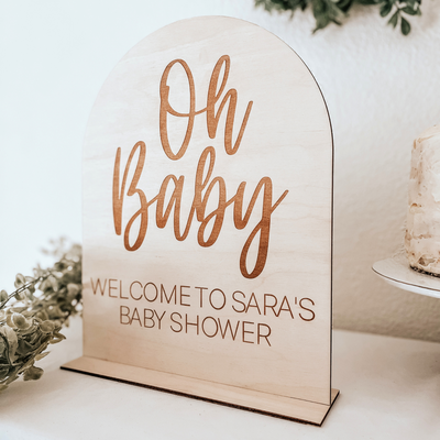 Oh Baby Personalized Sign