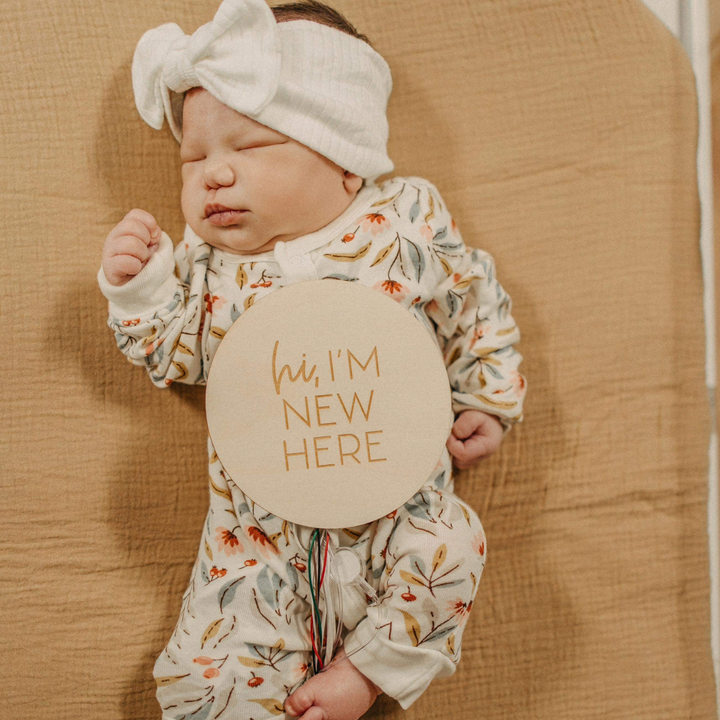 Hi, I'm new here - Newborn Baby Plaque