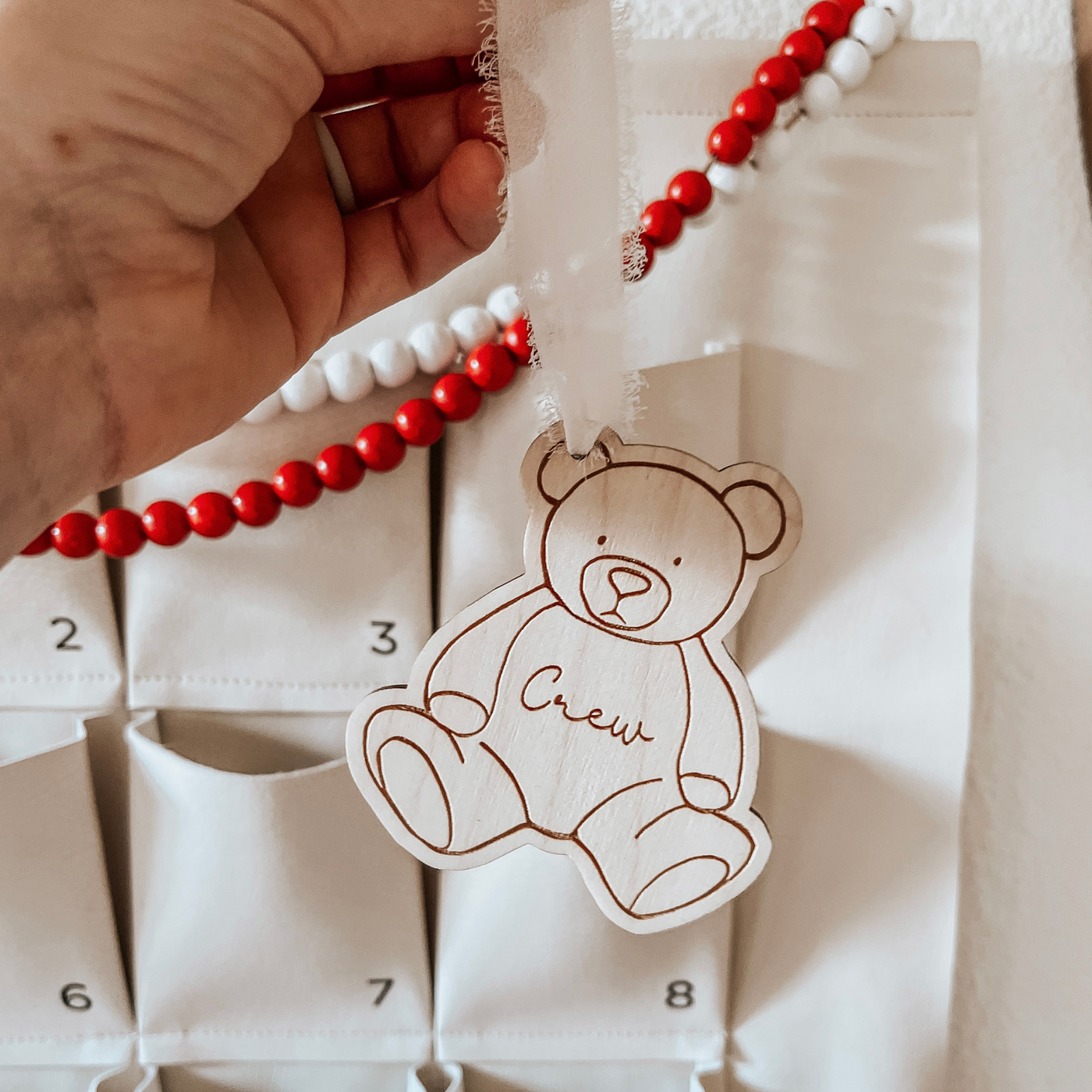 Personalized Bear Christmas Ornament