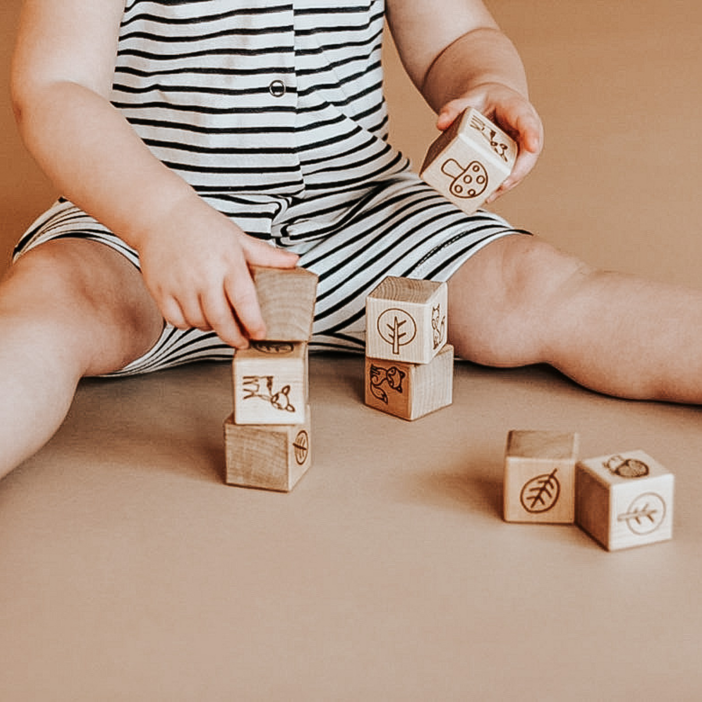 Woodland toddler building blocks