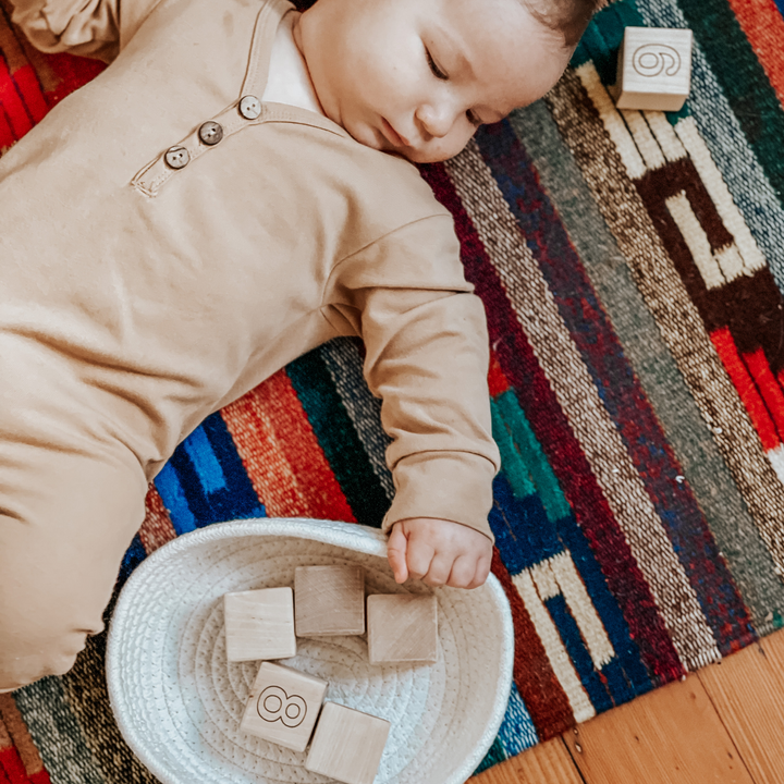 Engraved Baby Number Blocks