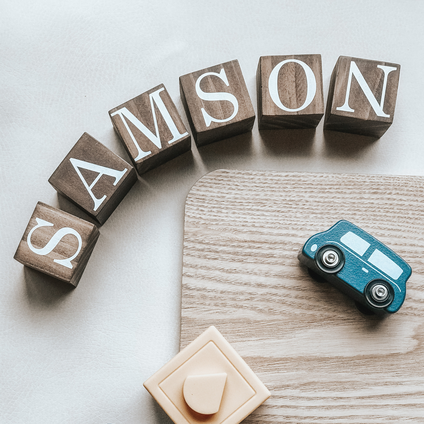 Personalized baby name blocks
