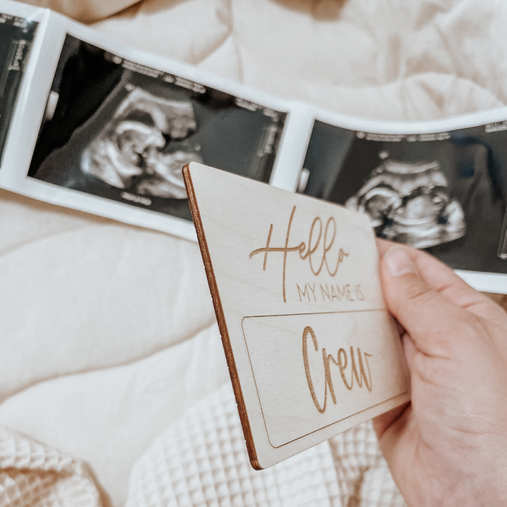 Newborn Name Tag