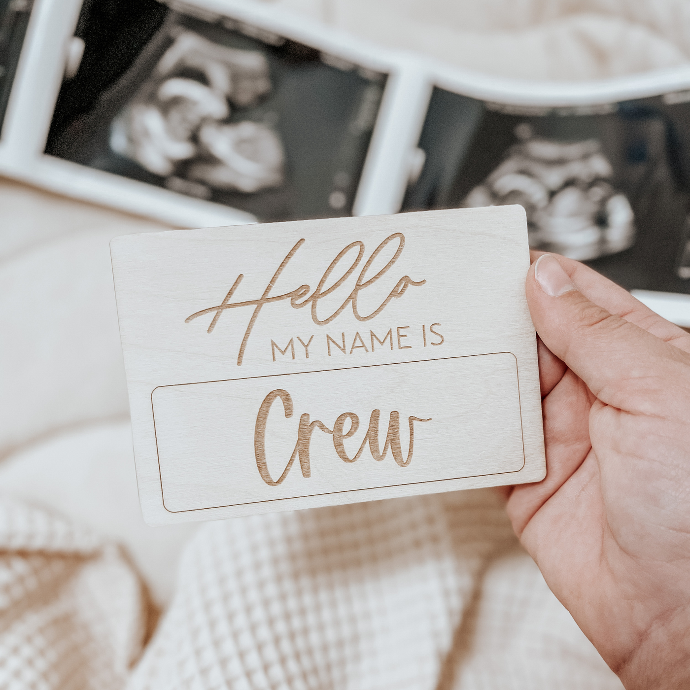 Newborn Name Tag