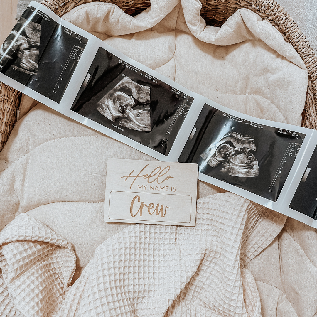 Newborn Name Tag
