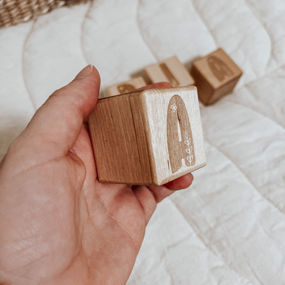 Blocks sanded smooth, safe for baby play